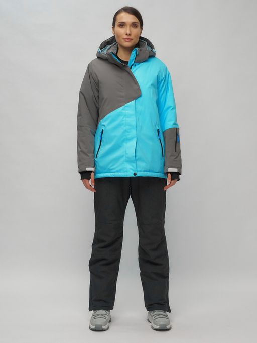 Горнолыжный костюм женский большого размера голубого цвета 02278Gl - Chunmai фото 2