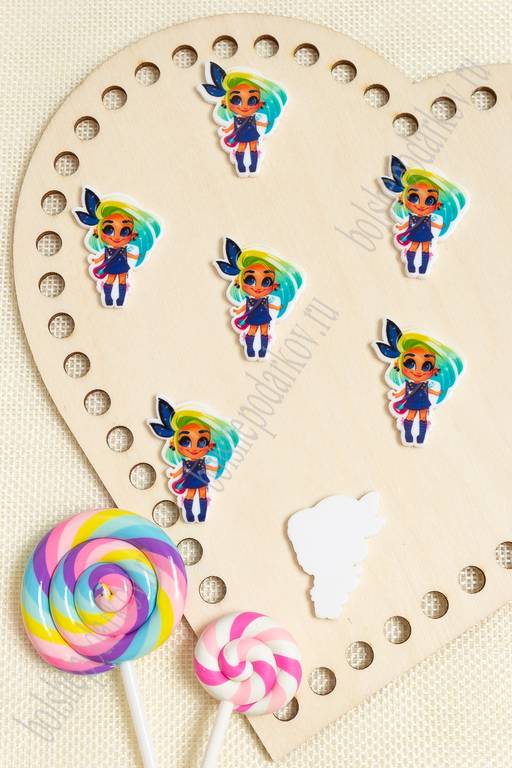 Кабошон-вырубка Девочка 36*25 мм (10 шт) SF-3018, №18