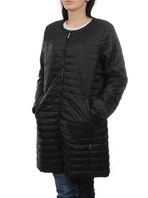 K-528 BLACK Куртка демисезонная стеганая женская (70 гр. холлофайбер) - Fashion фото 5