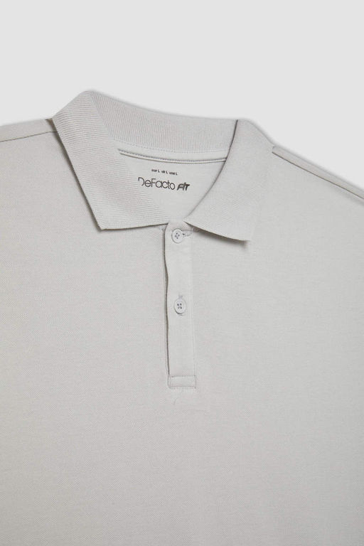 DeFactoFit Slim Fit Dar Kesim K?sa Kollu Pamuklu Sporcu Polo Tisort  фото 7