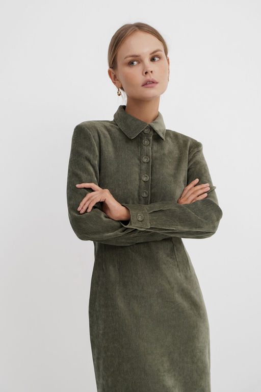 Платье Pirs 5750 хаки  фото 4