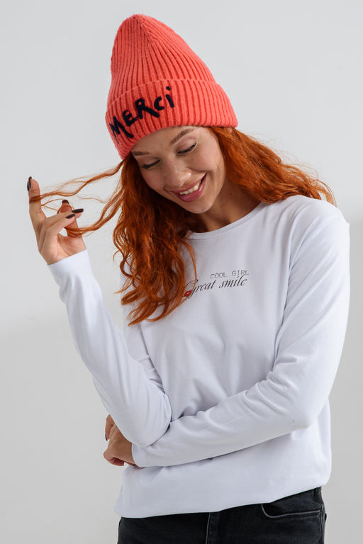 8513 Футболка с длинным рукавом женская