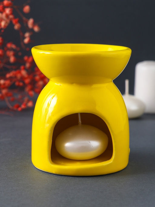 Аромалампа для эфирных масел Стрекоза на цветке, керамика, жёлтая, 7.2?7.2?8.3 см - Simaland фото 3