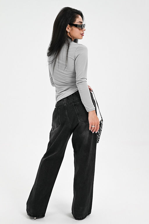 Лонгслив с драпировкой