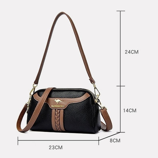 KAIDIFEINIROO Сумка женская с двумя ремнями 8757 фото 9