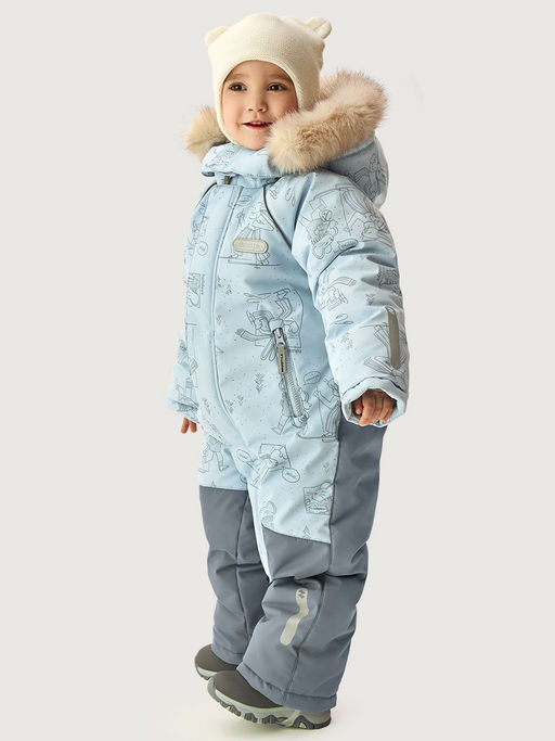 Комбинезон 8з0626 лед/светло-серый