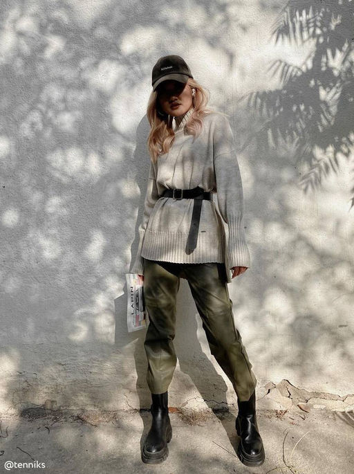 CONTE Брюки женские с полеуретановым покрытием CITY CHIC olive - Conte elegant фото 2