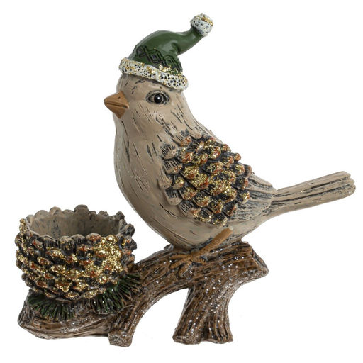 Фигурка декоративная "Птичка", L16 W6,5 H15 см, 2в.