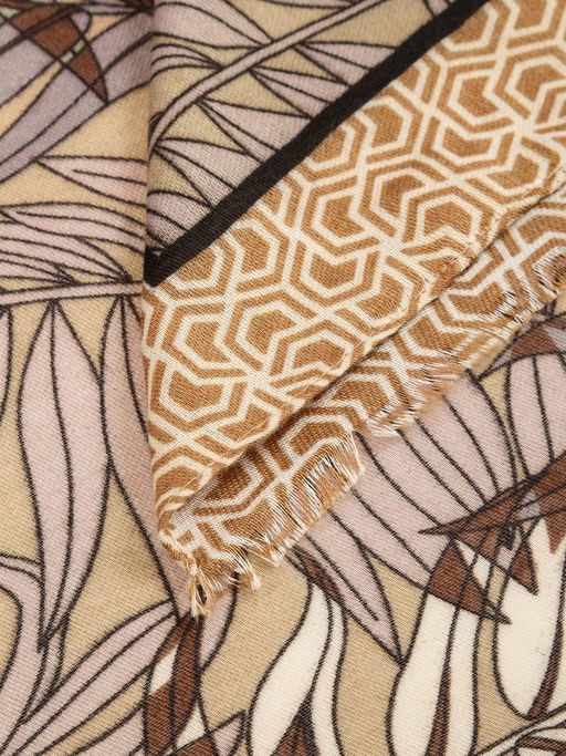 Палантин жен. виск+шерсть 90х180 LG33-959-15