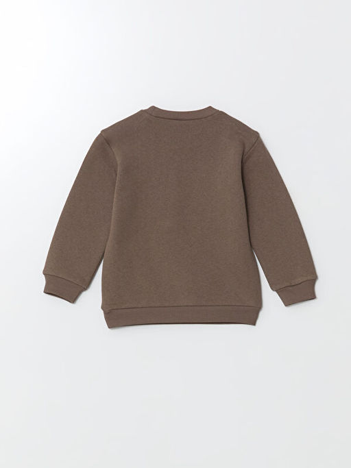 Kedi Bask?l? Erkek ?ocuk Sweatshirt ve E?ofman Alt 2li