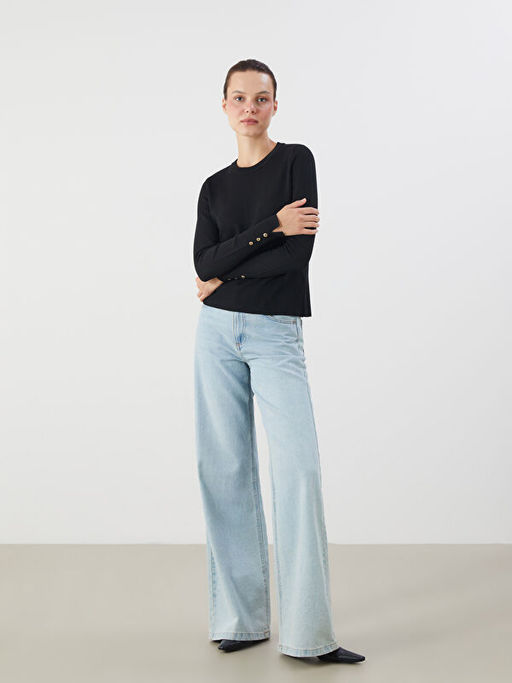 Bisiklet Yaka Kad?n Triko Kazak