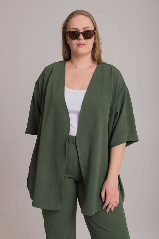 Костюм туника и брюки М325152х хаки - Елена фото 5