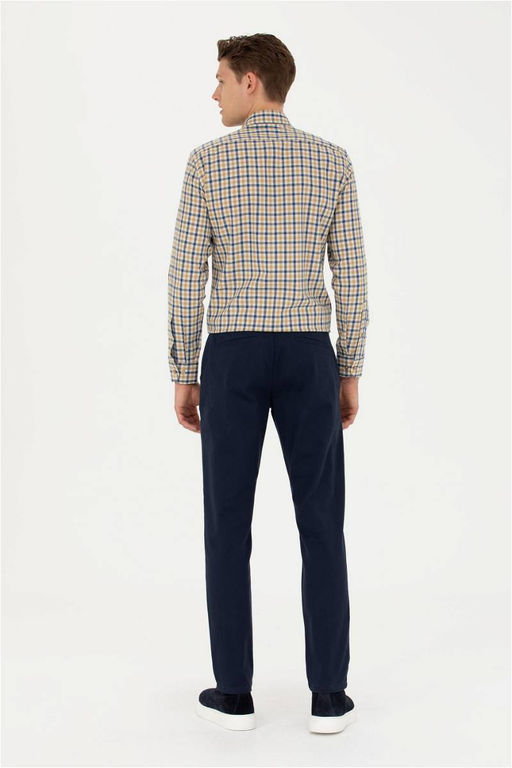 Мужские темно-синие брюки из плотной ткани - U.s. polo assn фото 11