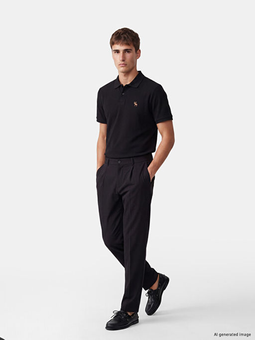 Polo Yaka Nak??l? Erkek Ti??rt