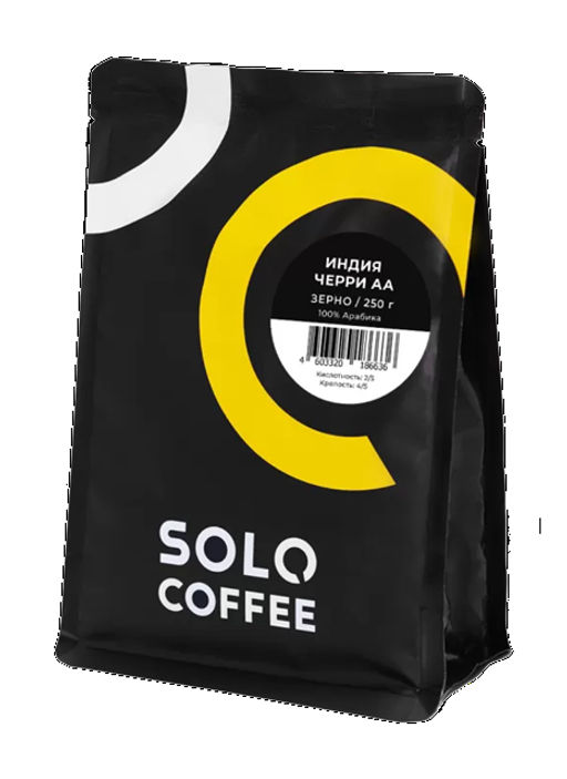 Кофе в зернах Solo Coffee Индия Робуста Черри (100% робуста), свежеобжаренный  фото 5