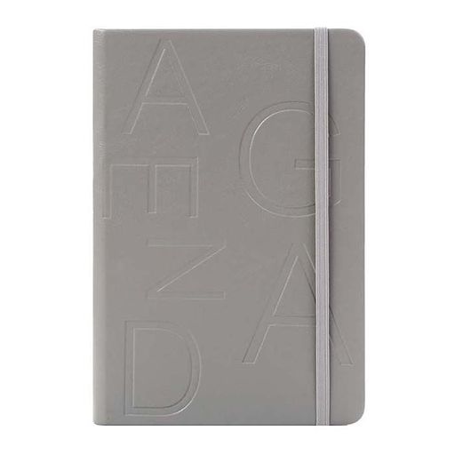 Ежедневник, А5, 136 л., недатированный, INFORMAT FAVORITE ПРИНТ, твердая обложка, серый, л...