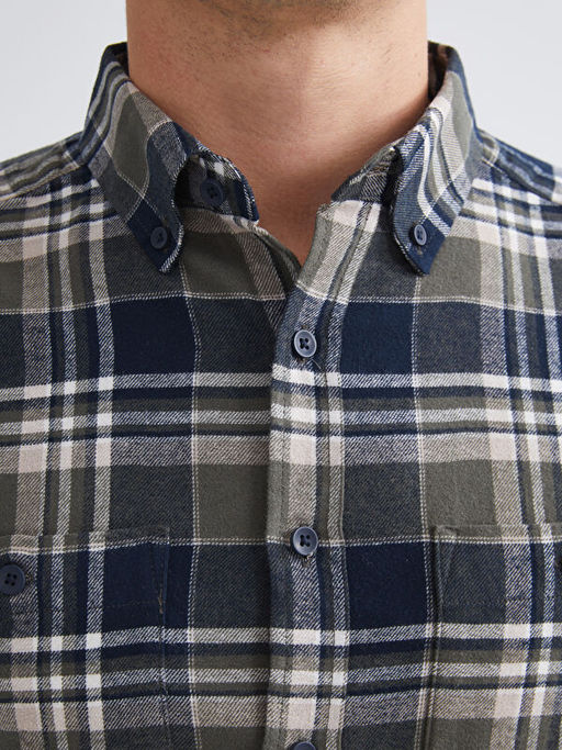 Regular Fit Uzun Kollu Ekose Erkek G?mlek