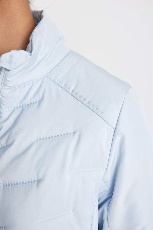 Водоотталкивающее пальто с воротником-стойкой DeFactoFit на подкладке из чесаного хлопка  фото 6