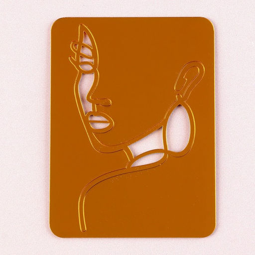 Украшение для торта Девушка с серьгой, цвет золото - Страна карнавалия фото 2