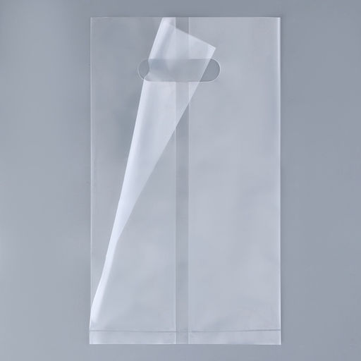 Цена за 20 шт. Пакет квадратный полиэтиленовый с вырубной ручкой, прозрачный, упаковка, 15×28+16 см ±5% 60 мкм