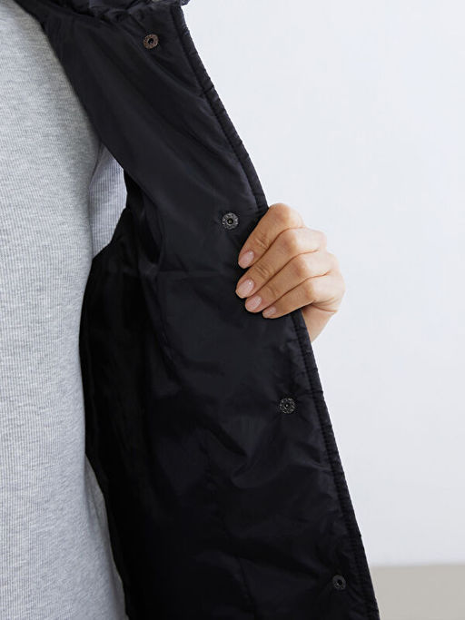 Dik Yaka Kapitone Kad?n ?i?me Yelek