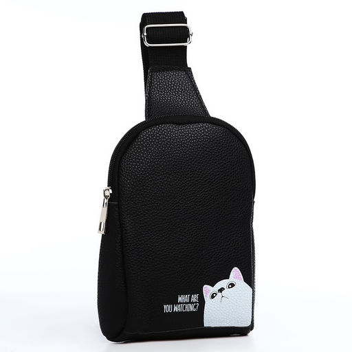 Сумка через плечо NAZAMOK What are you watching, 18х14х3 см  фото 5