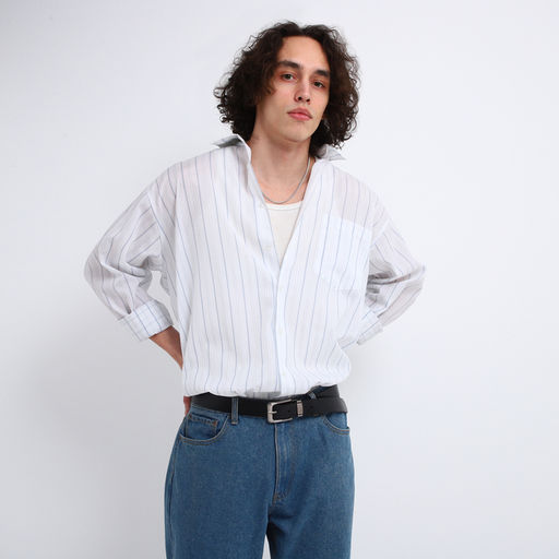 Ремень мужской, ширина 3,5 см, пряжка металл, цвет чёрный - Simaland фото 4