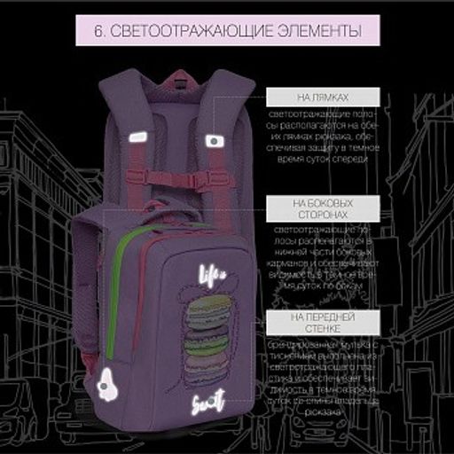 RG-066-1 Рюкзак школьный - Grizzly фото 9