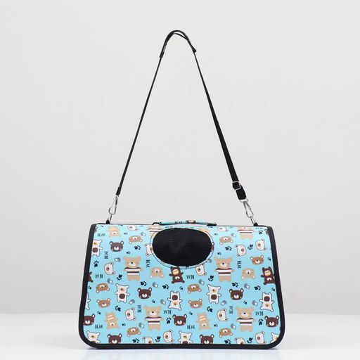 Сумка-переноска каркасная Медвежонки , размер M, 40 х 21 х 27 см - Пижон фото 2