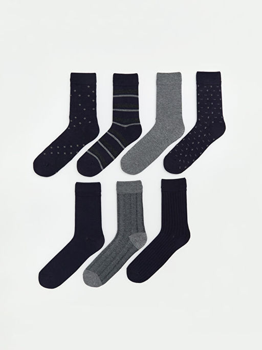 Desenli Erkek Soket ?orap 7li