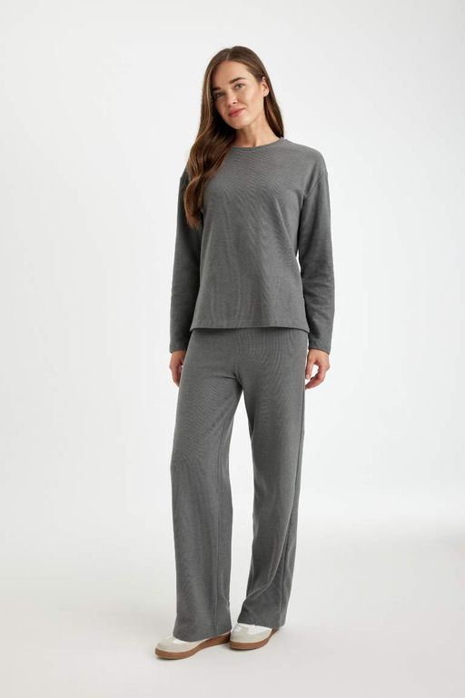 Широкие брюки из ткани селаник - Defacto фото 3