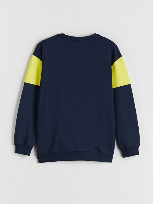 Bisiklet Yaka Fenerbah?e Bask?l? Erkek ?ocuk Sweatshirt