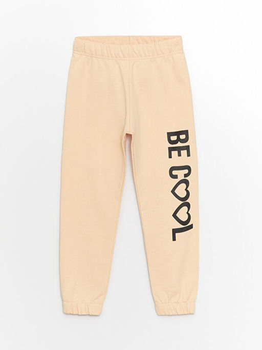 Beli Lastikli Bask?l? K?z ?ocuk Jogger E?ofman Alt?