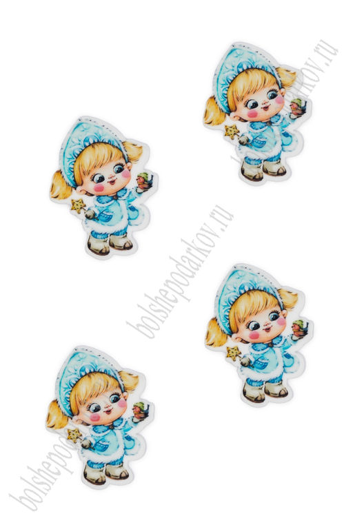 Кабошон-вырубка "Снегурочка" (10 шт) SF-6034, №2