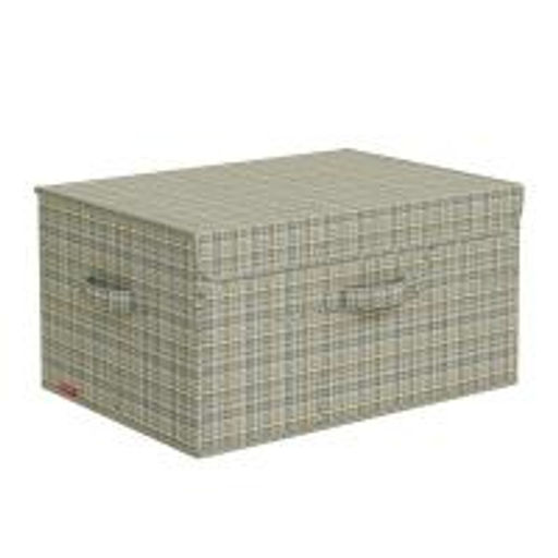 VAL LG-BOX-DDM Короб стеллажный с откидной стенкой, с крышкой, 50*35*25 см, LONDON GREY, шт