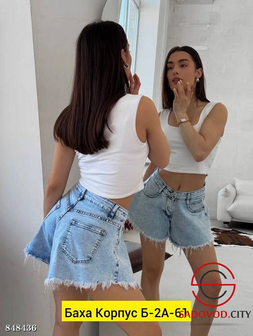 Шорты джинсовые женские - Bruno фото 2