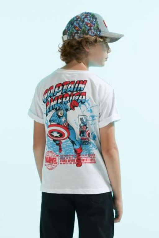 Erkek Cocuk Marvel Comics Bisiklet Yaka K?sa Kollu Tisort