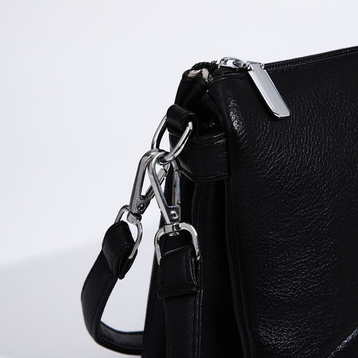 Сумка кросс-боди на молнии, цвет чёрный - Simaland фото 5