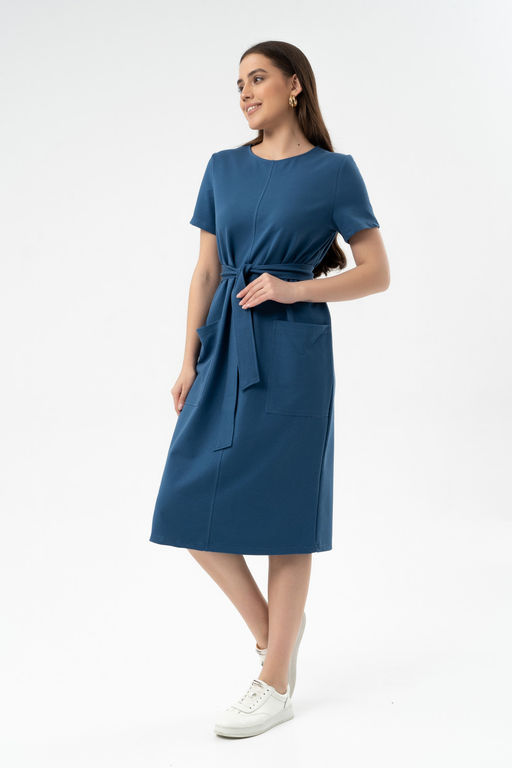 Платье из лёгкого хлопкового футера - Solo mio фото 3