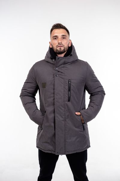 Парка зимняя темно-серый, куртка - Yollochka фото 2