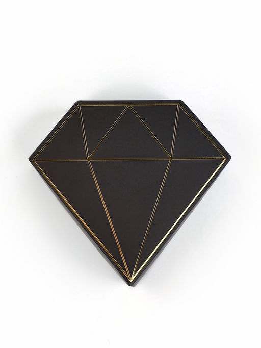 Цена за 5 шт. Коробка подарочная под бижутерию «Чёрная, тиснение», 10×9×3.5 см