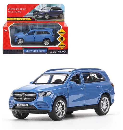 Технопарк. Модель "Mercedes-Benz GLS Class AMG" 12 см, металл, дв,баг,ин, синий, кор. арт.GLS-12-BU