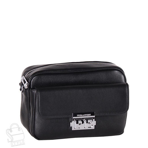 Сумка женская кожаная 3247Q black  Polina&Eiterou/30 в Новосибирске