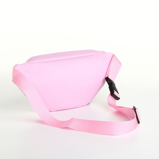 Сумка поясная «Мороженое», детская, для девочки, на молнии, розовая