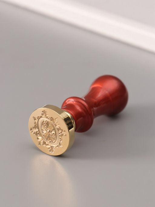 Печать для сургуча с пластиковой ручкой «Буква O на вензеле», 2.5×2.5×6.3 см