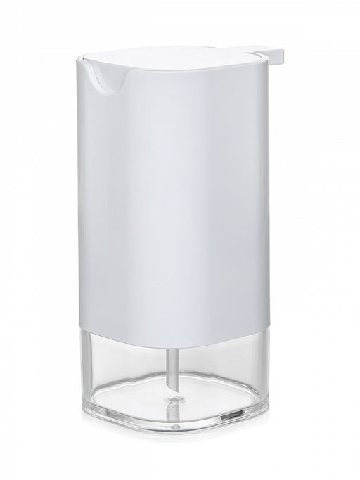 Диспенсер для жидкого мыла 9,9х7,7х16 белый ABS пластик, акриловый пластик - Denastia фото 2