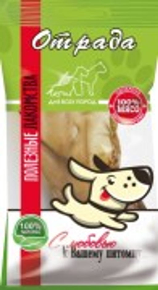 Лакомство Отрада д/с Ухо говяжье 1шт упак