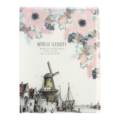 Папка формат А4, с 40 прозрачными файлами Город, МИКС - Calligrata фото 5