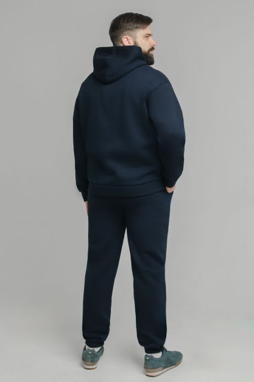 Арт. 69103 Костюм с брюками мужской с начесом 50-56 (4 шт) Цвет:Тёмно-синий - Идеал фото 5