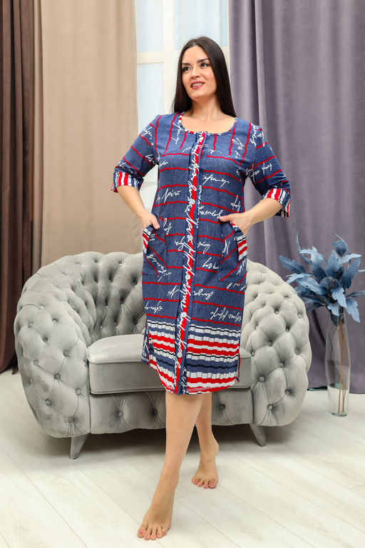 Халат женский Натали 8404 кулирка хлопок фото 14